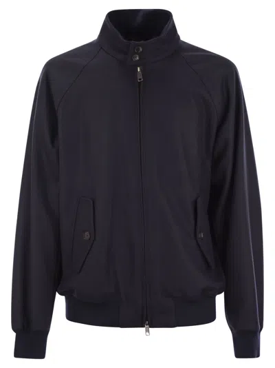 BARACUTA MELTON - WOOL-BLEND BOMBER JACKET