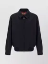 Baracuta Melton G18 Sweater Jacket With Buttoned Cuffs In Black
