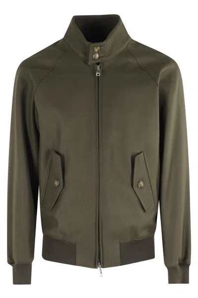 BARACUTA MELTON G9 JACKET WITH DOUBLE-SLIDER ZIPPER