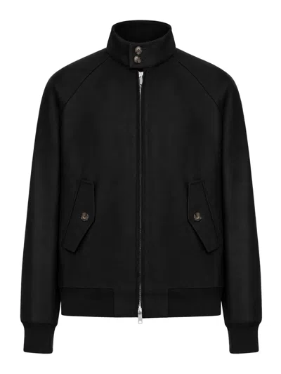 Baracuta Melton G9 Wool Jacket In Black