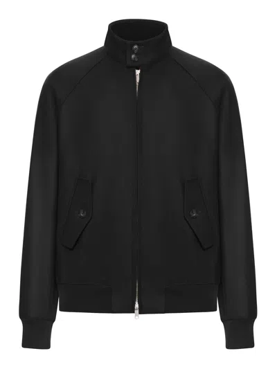 Baracuta Melton G9 Wool Jacket In Black