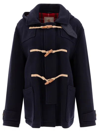 Baracuta Double Wool Short Duffle Navy Blue Montgomery Jacket