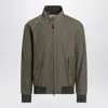 Baracuta Bomber-style Jacket With High Collar And Smooth Finish In Green