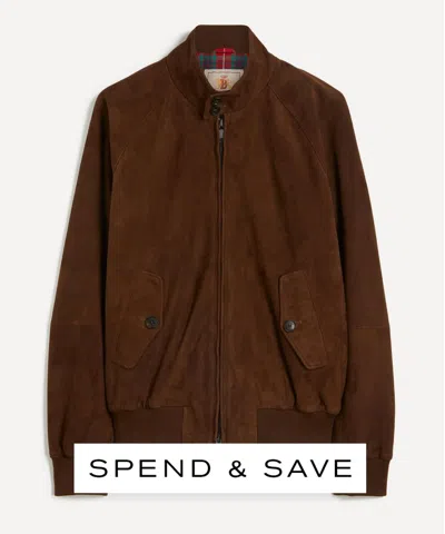 Baracuta Mens G9 Suede Harrington Jacket