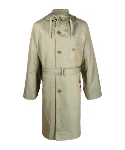 BARACUTA METALLIC-FINISH TRENCH COAT