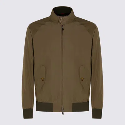 Baracuta Military Green G9 Casual Jacket In Burgundy