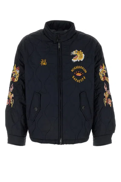 BARACUTA NAVY BLUE NYLON JACKET