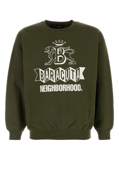 BARACUTA OLIVE GREEN OVERSIZE SWEATSHIRT