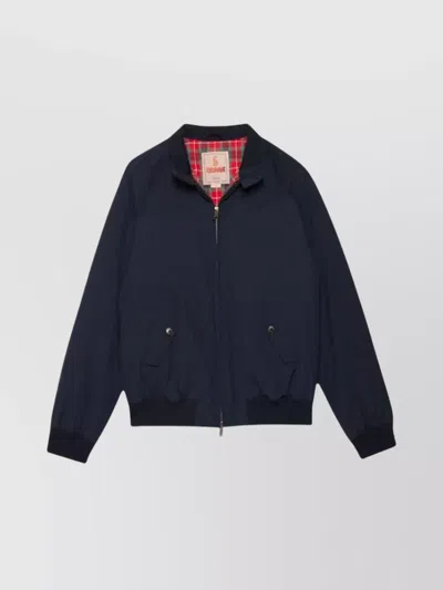 Baracuta Padded Jacket Featuring Stand-up Collar In Blue