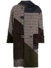 Baracuta Patchwork Wool Duffle Coat