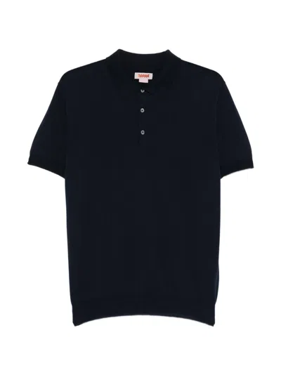 Baracuta Blue Cotton Solid Polo