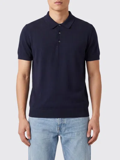 Baracuta Polo Shirt Men In Blue