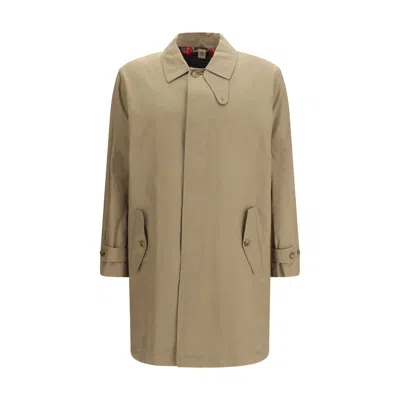 Baracuta Polyamide Trench Men's Coat In Green