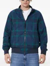 Baracuta Reversible Bomber Jacket In Blue