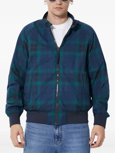 Baracuta Reversible Bomber Jacket In Blue