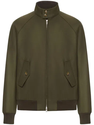 Baracuta Rib Knit Wool Cashmere Coat For Men In Animal Print