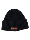 Baracuta Beanie Hat With Logo Patch In 蓝色