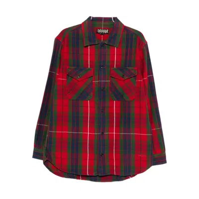 Baracuta Plaid Cotton Shirt In Red