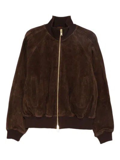 BARACUTA SUEDE BOMBER JACKET BARACUTA
