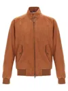 Baracuta Buttoned High Collar Jacket With Raglan Sleeves