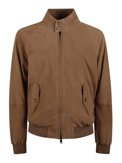 Baracuta Suede Jacket In Brown