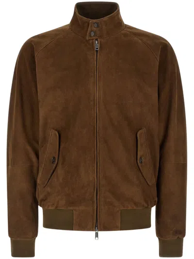 Baracuta Suede Jacket In Brown