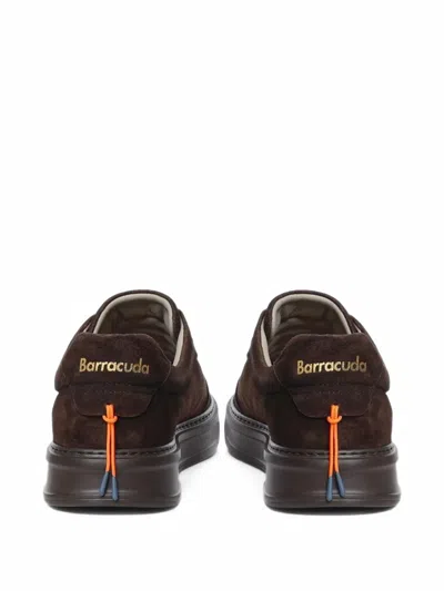 Baracuta Suede-finish Low-top Sneakers In Brown