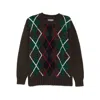 Baracuta Crewneck Argyle Clothing In Black