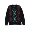 Baracuta Argyle Patterned Crew Neck Knit Sweater In Multi