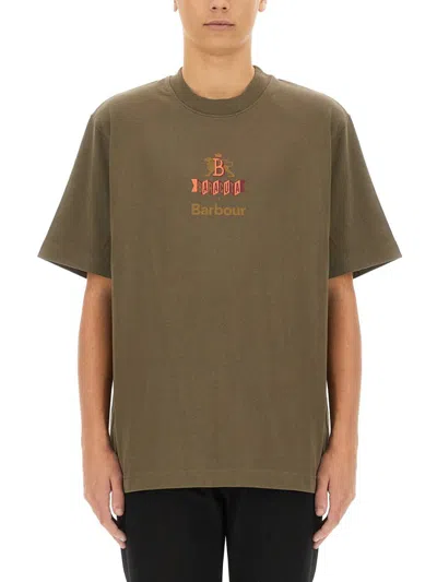 Baracuta T-shirt With Logo In Green