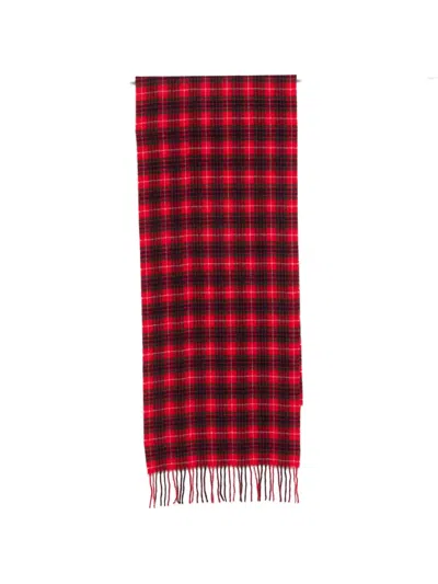 Baracuta Tartan-pattern Fringed Scarf In Multi