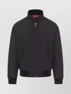 Baracuta Classic Black Bomber Jacket With Snap Button Closure In Black