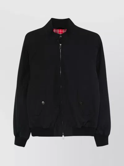 Baracuta Thermal Padded Jacket Ribbed Cuffs In Black