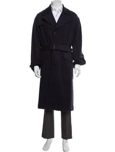 Pre-owned Baracuta Trench Coat In Blue