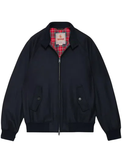 Baracuta Unpadded G9 Melton Blouson Jacket  In Blue