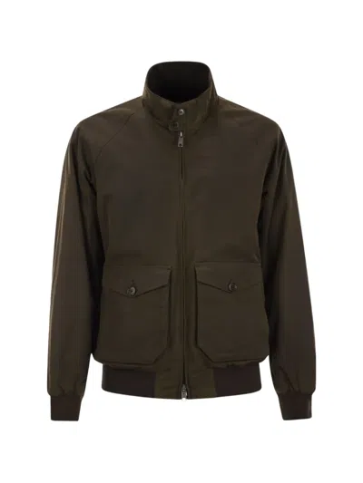 Baracuta Man Jacket Military Green Size 46 Cotton In Brown