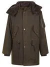 Baracuta Waxed Parka In Green