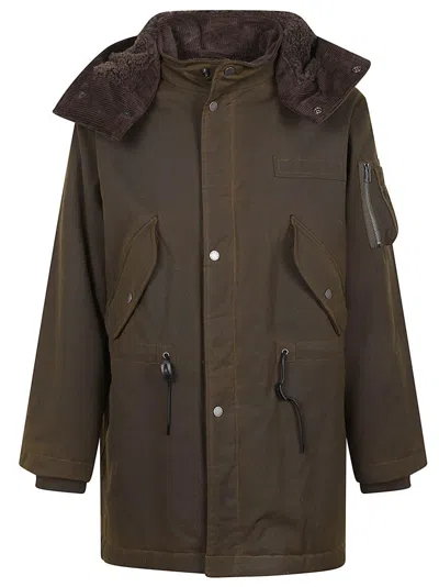 Baracuta Waxed Parka In Green
