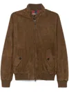 Baracuta Suede Jacket In Brown