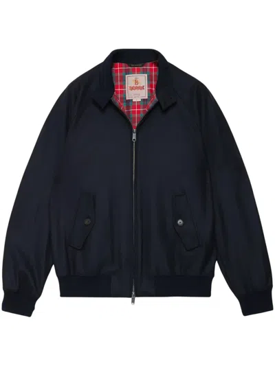 Baracuta Wool Cashmere Blend Field Coat For Men In Black