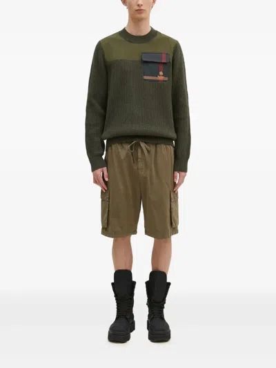 Baracuta X Barbour Miller Ribbed Pocket Sweater In Multi