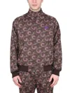Baracuta X Needles Harrington Track Jacket In Jacquard Jersey