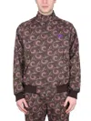 Baracuta X Needles Harrington Track Jacket In Jacquard Jersey