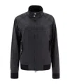 Baracuta Zippered Casual Jacket In Black