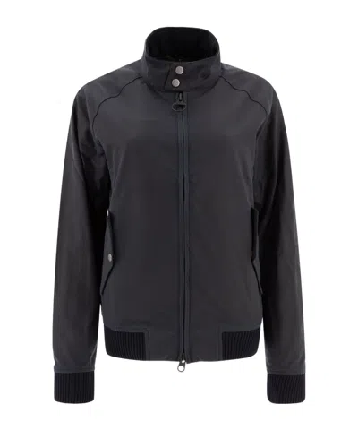 Baracuta Zippered Casual Jacket In Black