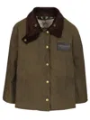 Baracuta X Barbour Ba X Erdem Reversible Clover Jackets Green