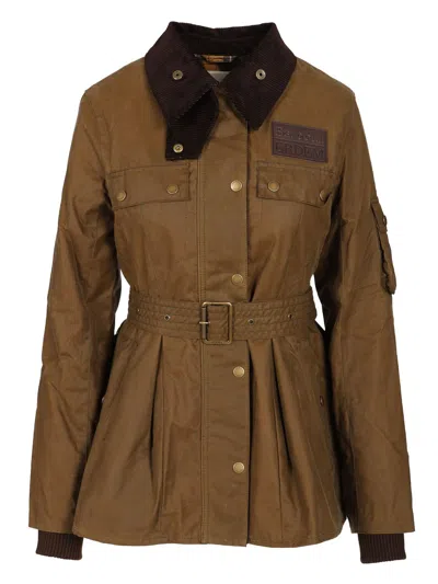 Baracuta X Barbour Barbour X Erdem Constance Waxed Jacket Jackets Beige
