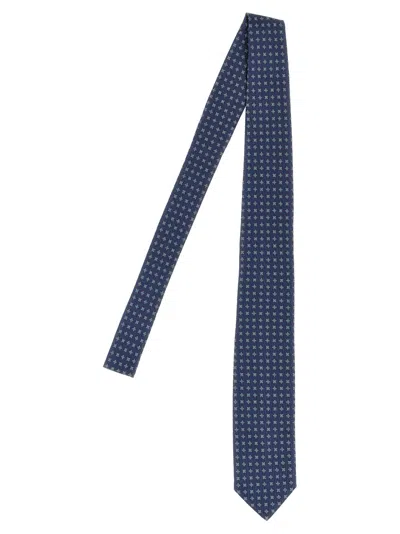 BARBA NAPOLI BLUE PATTERNED TIE
