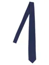 Barba Napoli Pointed Tip Slim Silk Tie With Textured Finish