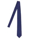 Barba Napoli Pointed Tip Slim Silk Tie With Textured Finish
